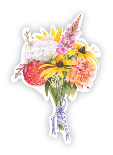 F Cancer Bouquet Sticker