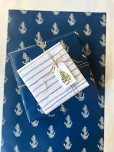 Watercolor Waves Gift Wrap