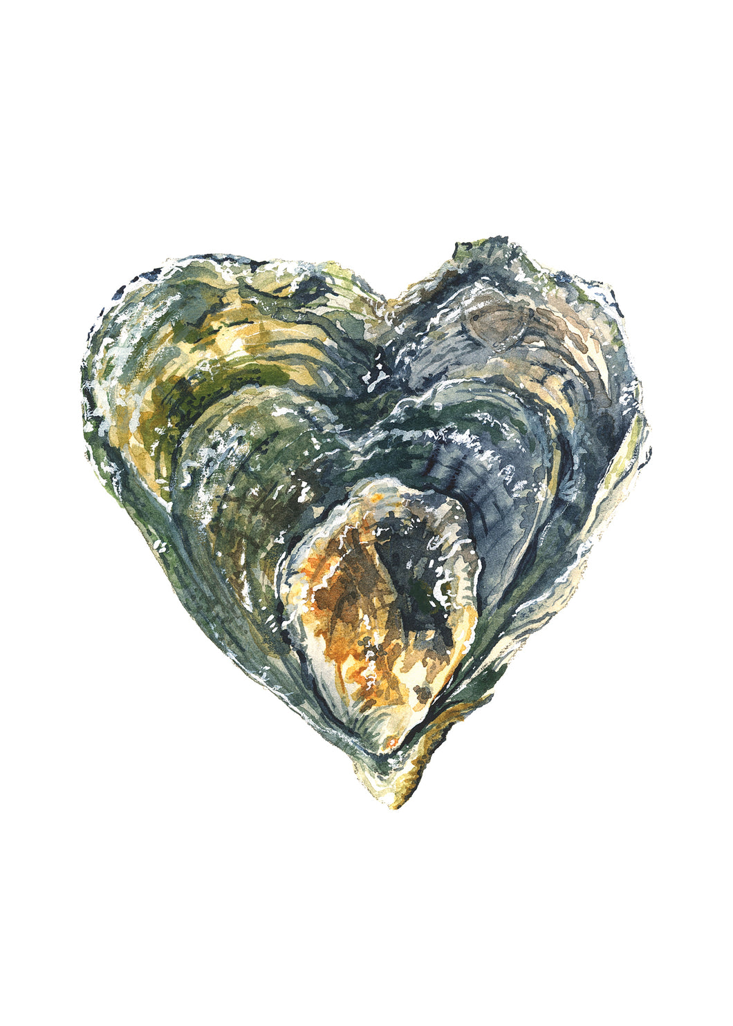 Oyster Heart Print