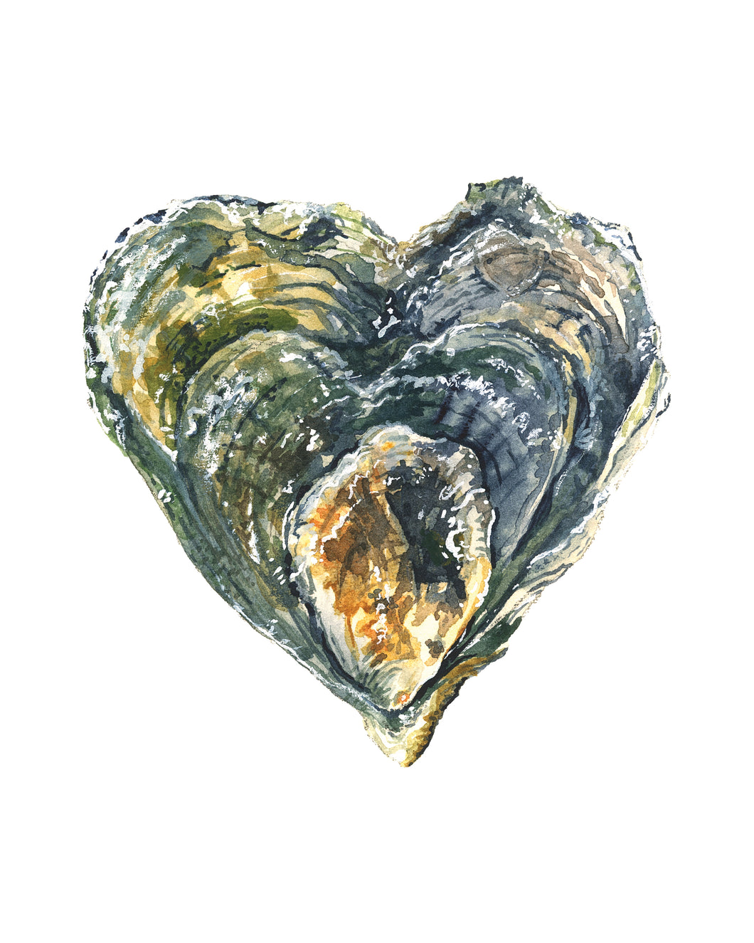 Oyster Heart Print