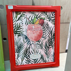 Original painting daiquiri framed