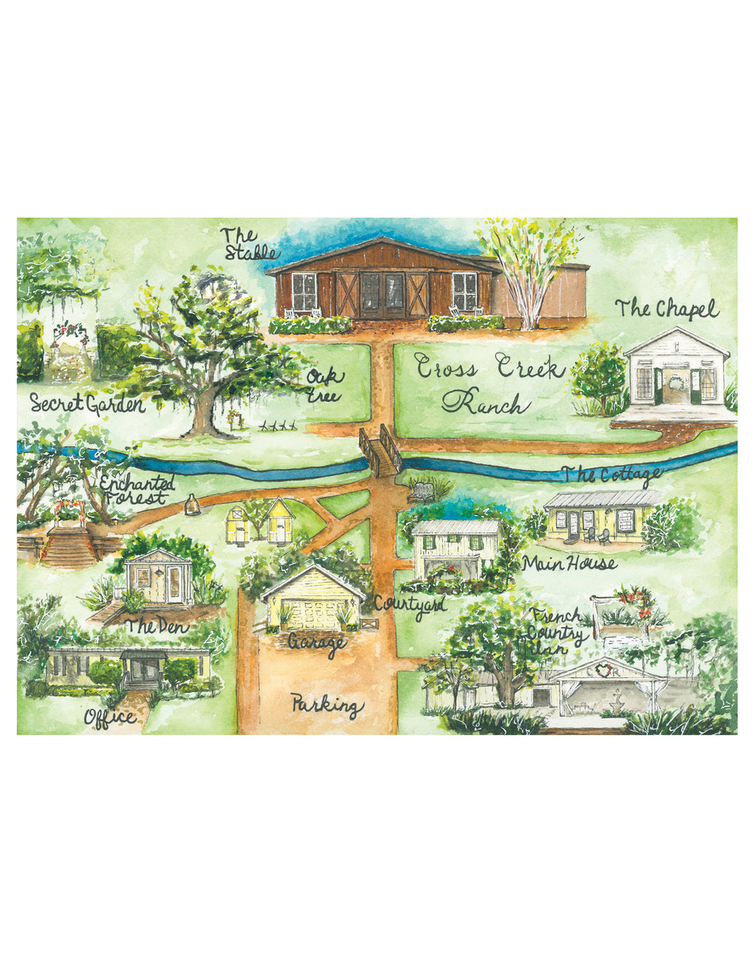 Cross Creek Ranch Print